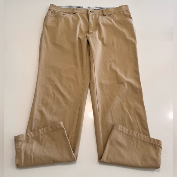 Brax Other - Brax Style CHUCK Men’s Five Pocket Golf Pants Size 34X29 Hi Flex Jersey Tan